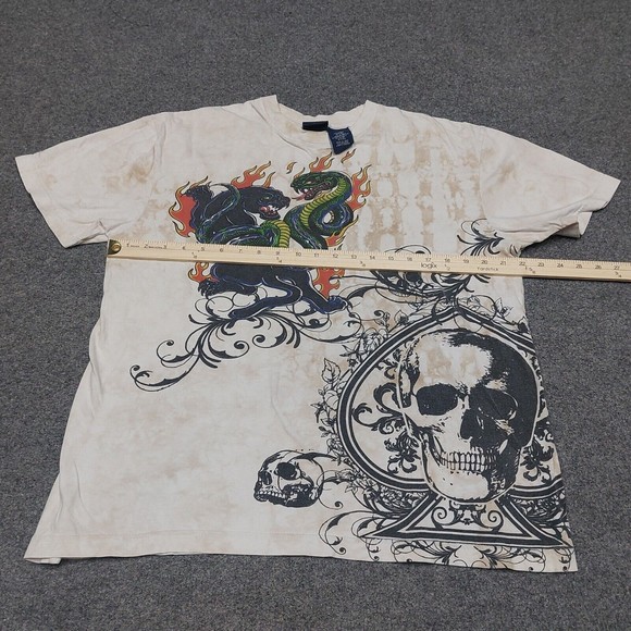 Vintage Bugle Boy Traditional Tattoo Style Grahphic T-Shirt Tie-Dye Size Medium - Picture 5 of 7